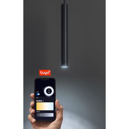 Rabalux - LED Żyrandol ściemnialny na lince do 1-fazowego systemu szynowego LED/5W/24V 2700-5500K Wi-Fi Tuya czarny