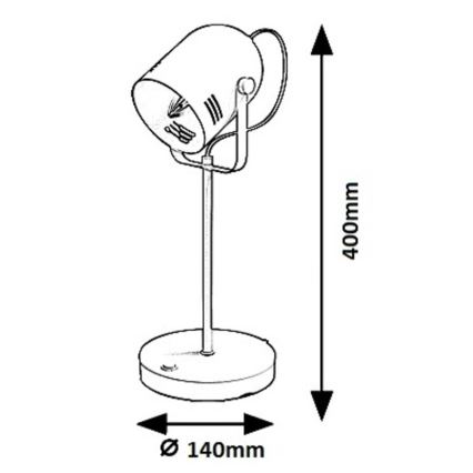 Rabalux 7015 - Lampa stołowa MINUET 1xE14/15W/230V