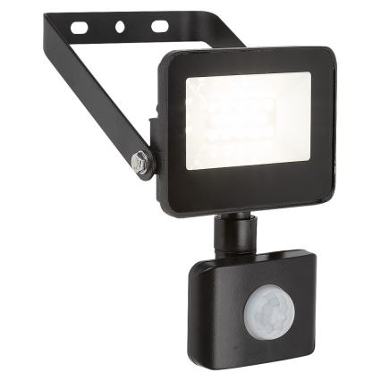 Rabalux - LED Reflektor z czujnikiem LED/10W/230V 4000K IP44 czarny