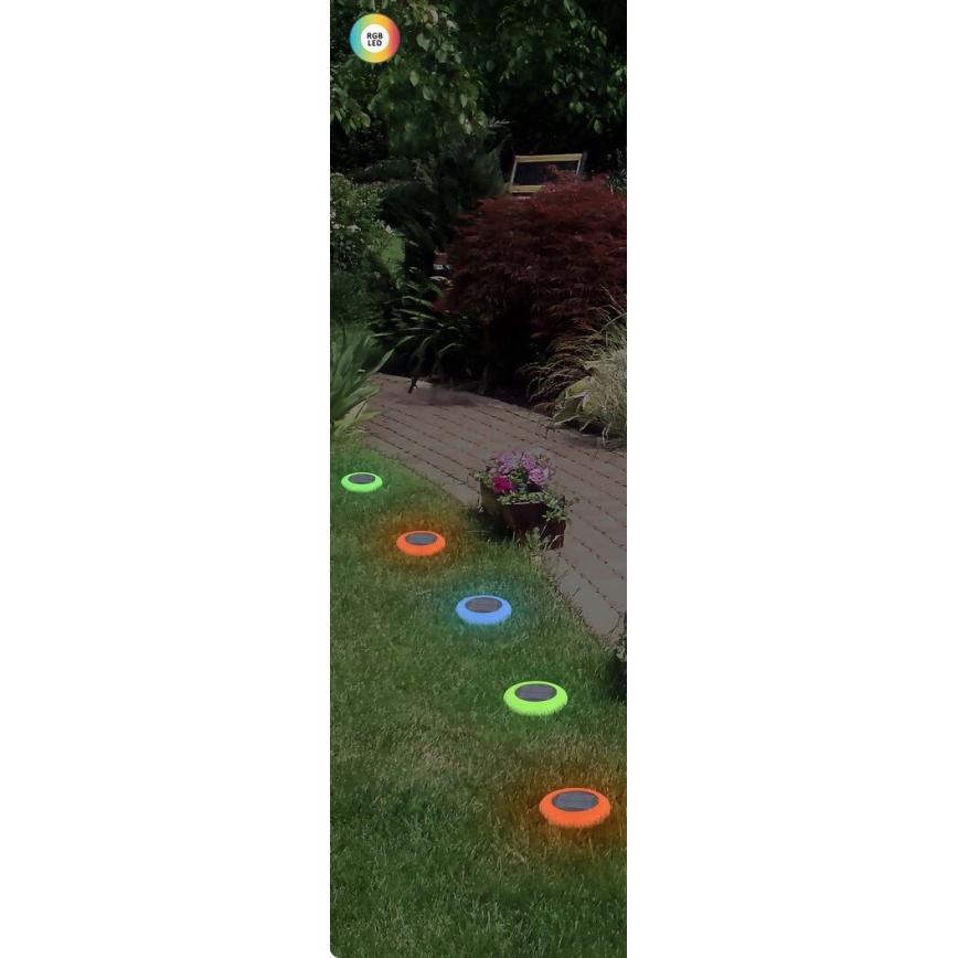 Rabalux  - LED RGB Lampa solarna LED/0,6W/3,7V IP65