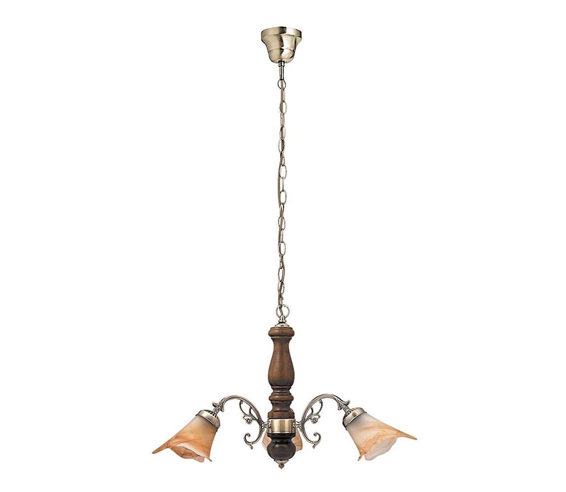 Rabalux 7093 - Żyrandol na łańcuchu RUSTIC 3 3xE14/40W/230V