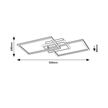 Rabalux - LED Plafon LED/40W/230V 4000K matowy chrom