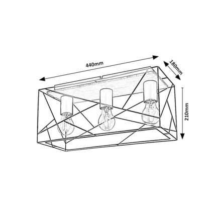 Rabalux - Lampa sufitowa 3xE27/40W/230V