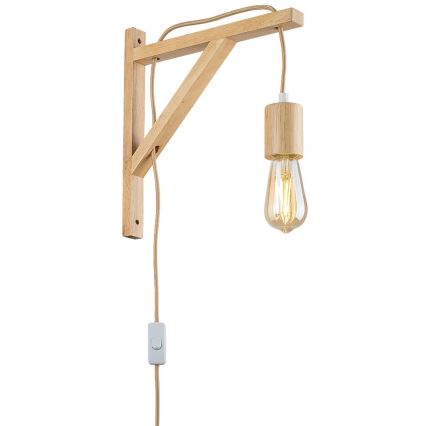 Rabalux - Lampa ścienna 1xE27/60W/230V buk
