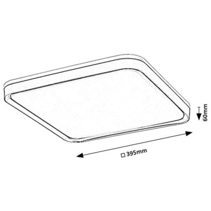 Rabalux - LED Plafon LED/26W/230V 3000K