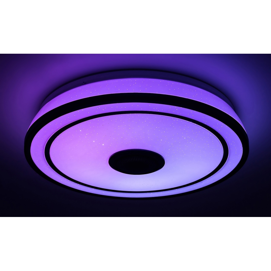 Rabalux - LED RGB Ściemnialna lampa sufitowa z głośnikiem LED/24W/230V 3000-6500K + Pilot zdalnego sterowania