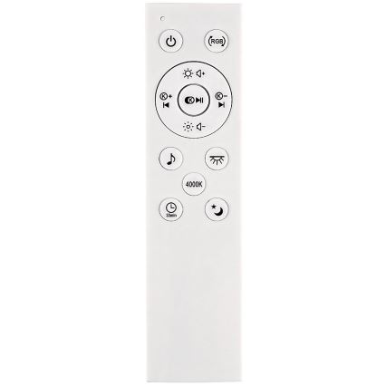 Rabalux - LED RGB Ściemnialna lampa sufitowa z głośnikiem LED/24W/230V 3000-6500K + Pilot zdalnego sterowania