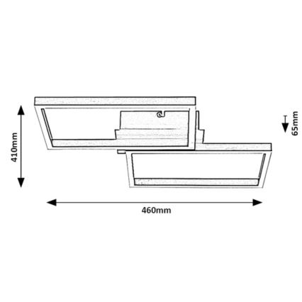 Rabalux - LED RGBW Ściemnialny plafon LED/40W/230V 2700-6500K + Pilot zdalnego sterowania