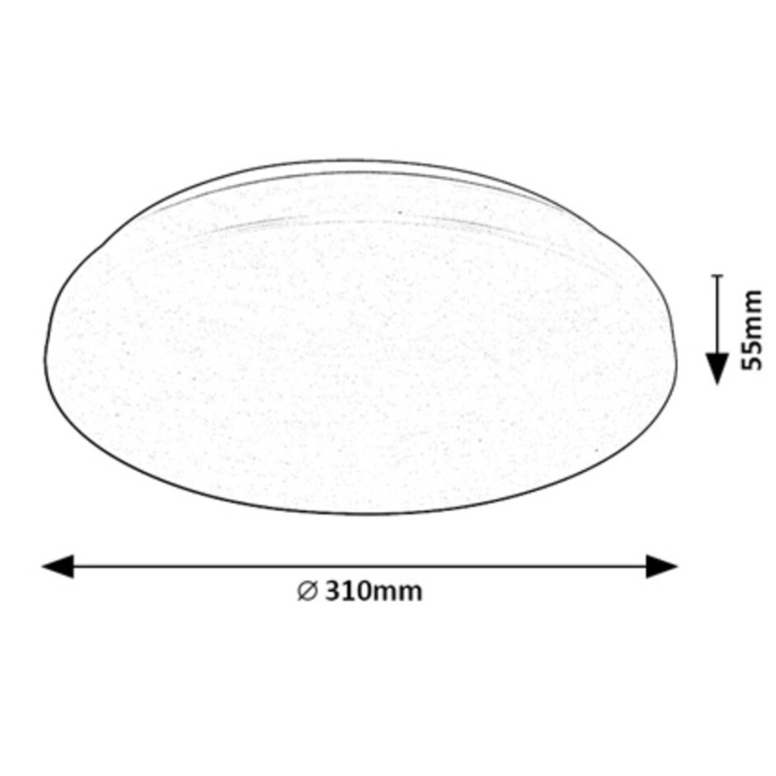 Rabalux - LED RGB Plafon ściemnialny LED/24W/230V Wi-Fi Tuya 3000-6500K 31 cm