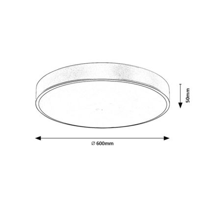 Rabalux - LED Plafon ściemnialny LED/60W/230V 3000-6000K + Pilot zdalnego sterowania