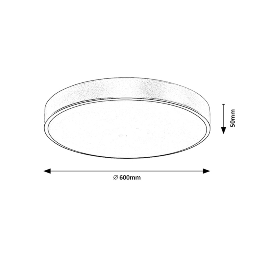 Rabalux - LED Plafon ściemnialny LED/60W/230V 3000-6000K + Pilot zdalnego sterowania