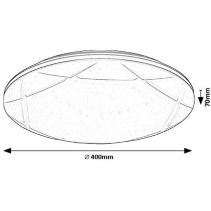 Rabalux - LED Plafon LED/24W/230V 4000K śr. 40 cm