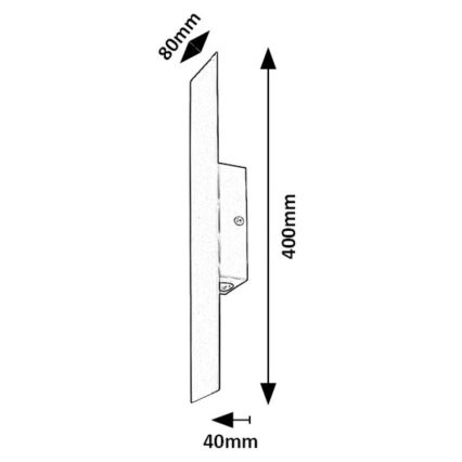 Rabalux - LED Kinkiet LED/6W/230V 3000K czarny