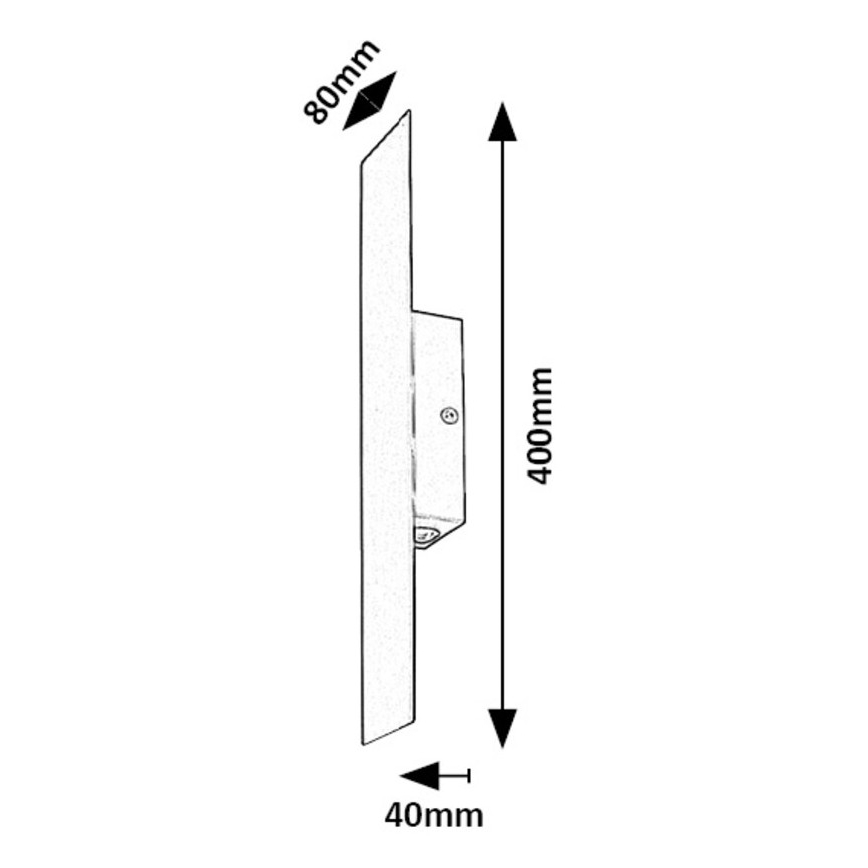 Rabalux - LED Kinkiet LED/6W/230V 3000K czarny