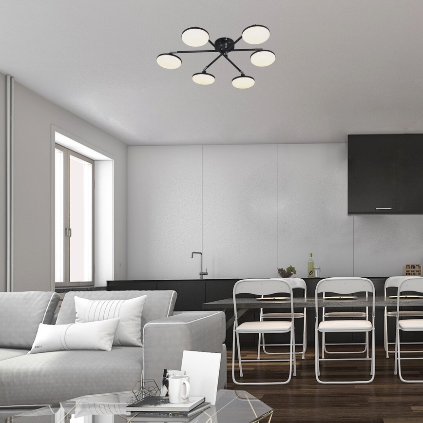 Rabalux - LED Żyrandol natynkowy 6xLED/4W/230V 3000K czarny
