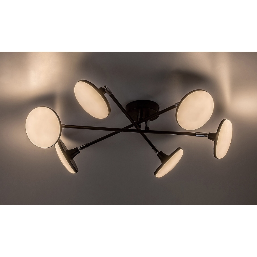 Rabalux - LED Żyrandol natynkowy 6xLED/4W/230V 3000K czarny