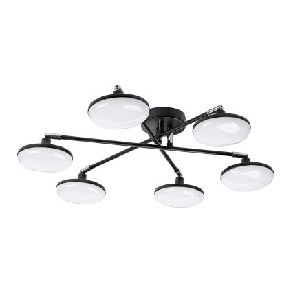 Rabalux - LED Żyrandol natynkowy 6xLED/4W/230V 3000K czarny