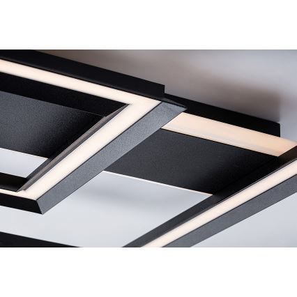 Rabalux - Oprawa sufitowa LED/48W/230V 3000K czarna 48,5x48,5 cm