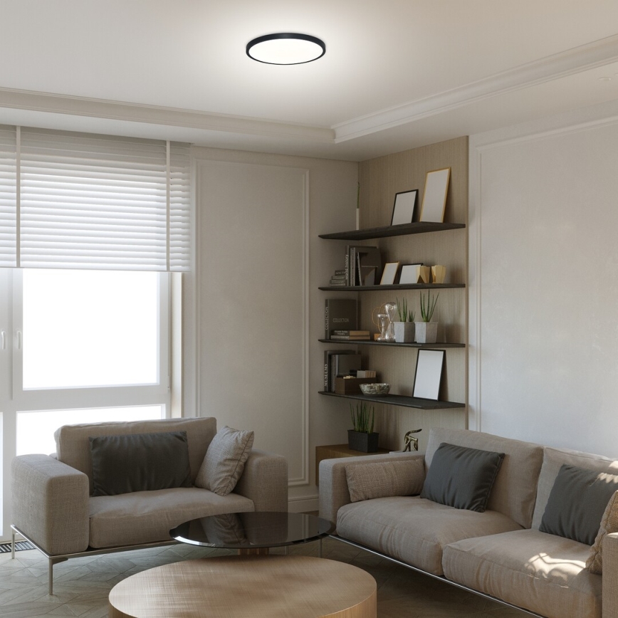 Rabalux - LED Plafon LED/24W/230V 4000K śr. 30 cm czarny