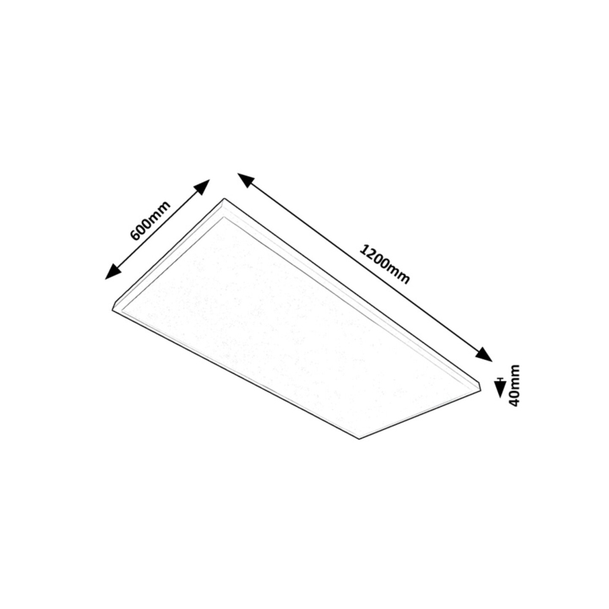 Rabalux - LED Panel natynkowy LED/80W/230V 4000K 120x60 cm