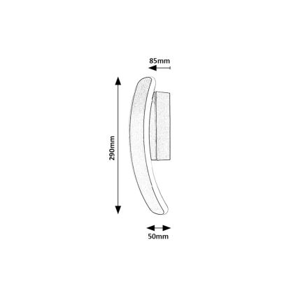 Rabalux - LED Kinkiet LED/12W/230V
