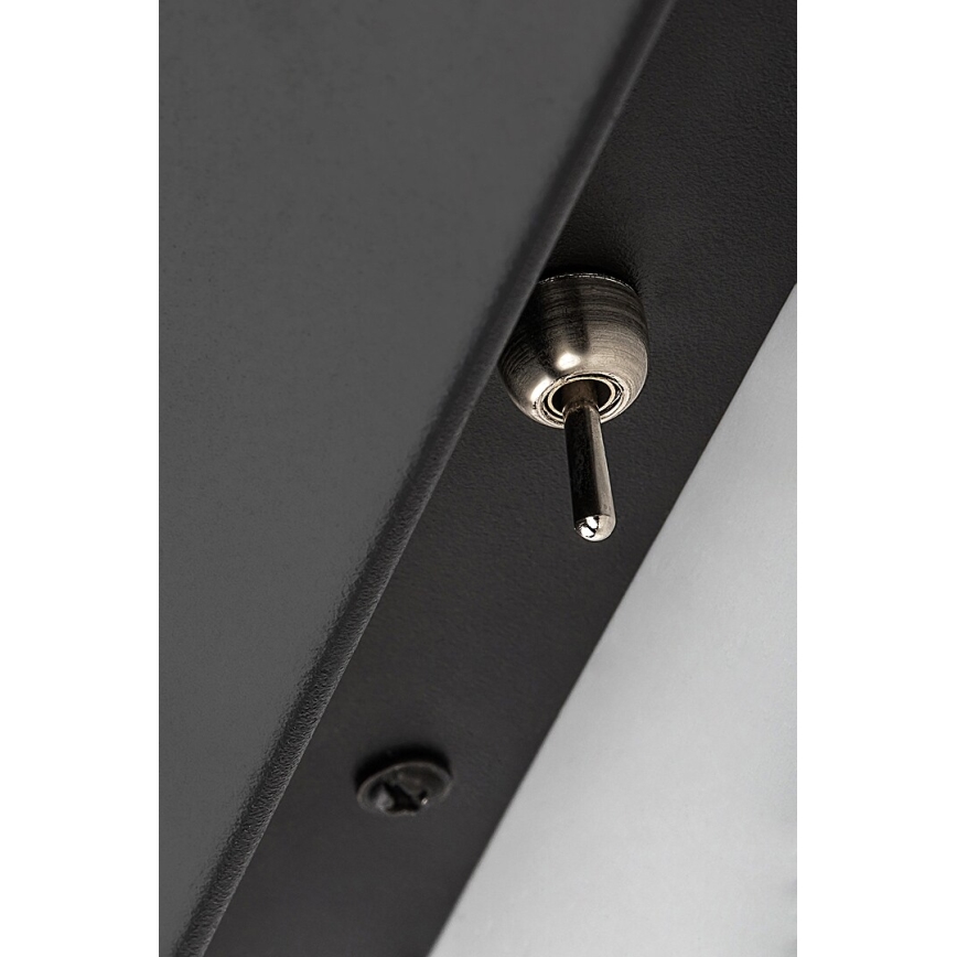 Rabalux - Kinkiet z półką i USB portem 1xGU10/25W/230V czarny