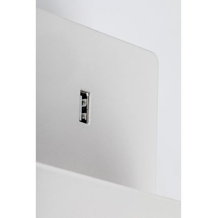 Rabalux - Kinkiet z półką i USB portem 1xGU10/25W/230V biały