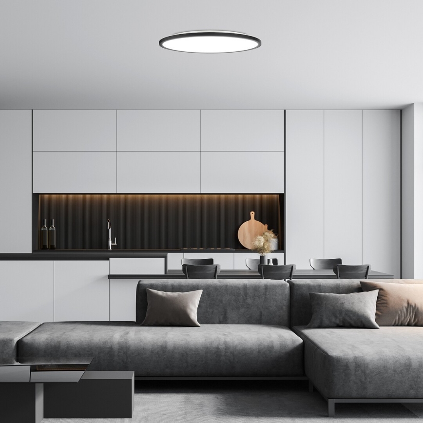 Rabalux - LED Plafon LED/36W/230V 3000/4000/6000K śr. 50 cm czarny