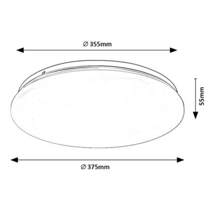 Rabalux - LED Plafon LED/24W/230V 3000K 37 cm