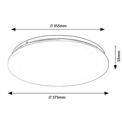 Rabalux - LED Plafon LED/24W/230V 4000K 37 cm