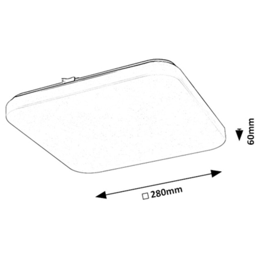 Rabalux - LED Plafon LED/12W/230V 3000K 28x28 cm
