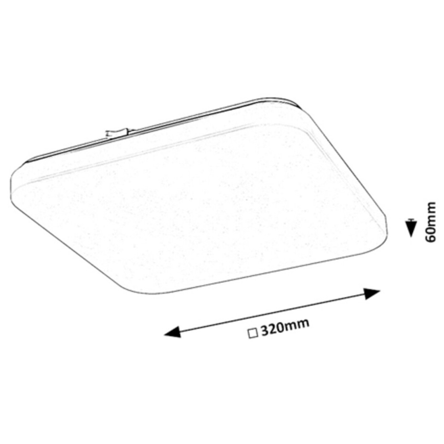 Rabalux - LED Plafon LED/18W/230V 3000K 32x32 cm