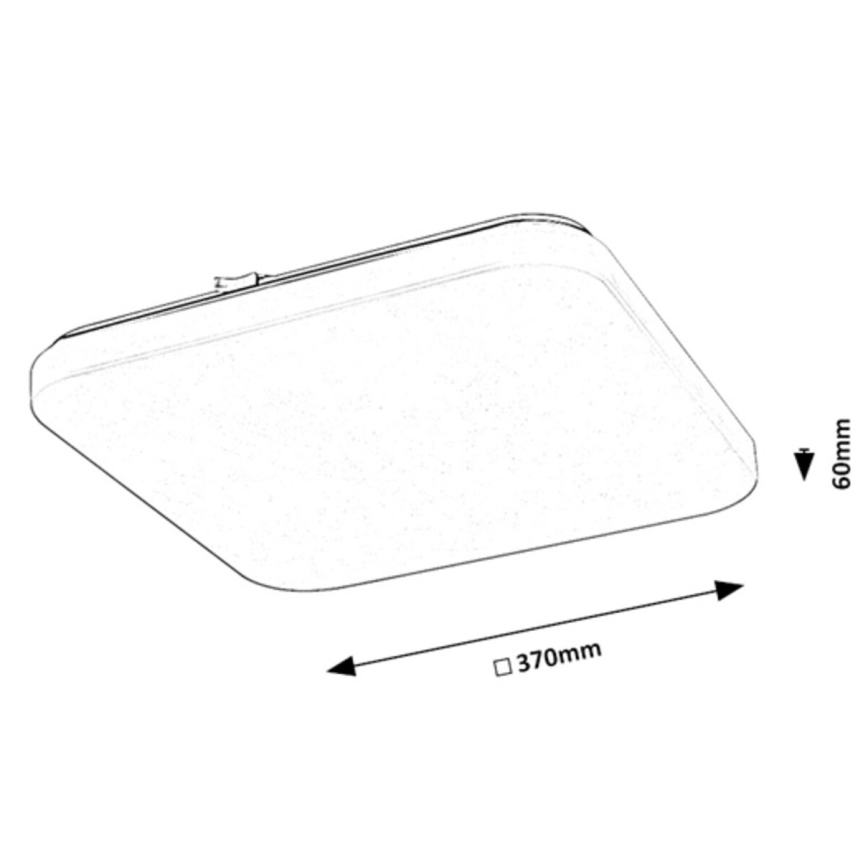 Rabalux - LED Plafon LED/24W/230V 3000K 37x37 cm
