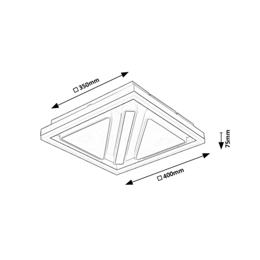 Rabalux - ściemnialna lampa sufitowa LED 73W/230V 40x40 cm + pilot zdalnego sterowania