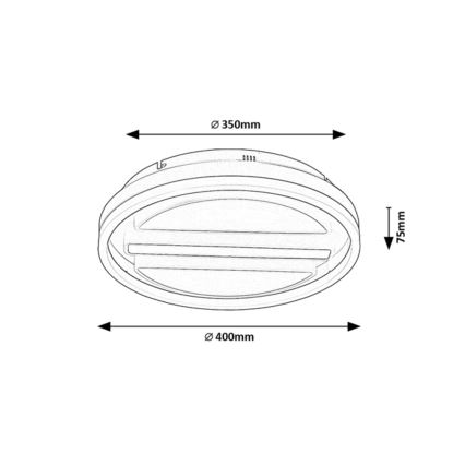 Rabalux - LED Plafon ściemnialny LED/55W/230V + Pilot zdalnego sterowania