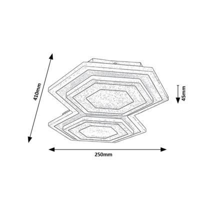 Rabalux - LED Plafon LED/44W/230V 3000/6000K