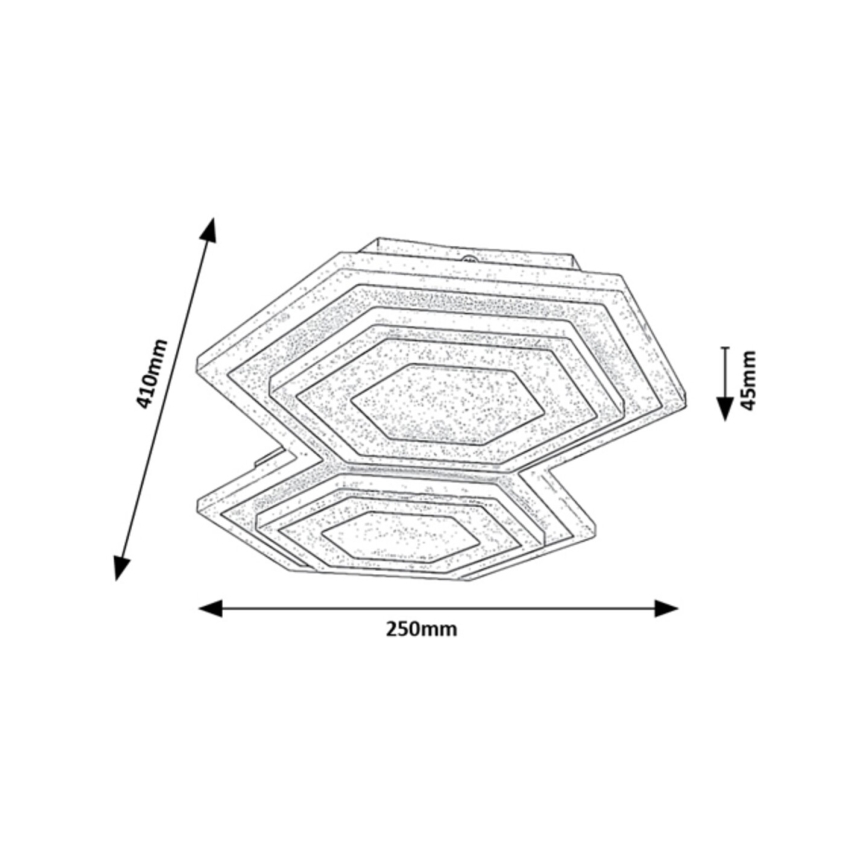 Rabalux - LED Plafon LED/44W/230V 3000/6000K