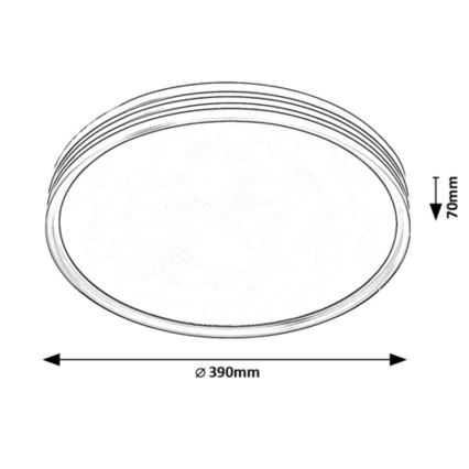 Rabalux - Plafon sufitowy LED/25W/230V 3000K śr. 39 cm