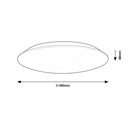 Rabalux - LED Plafon LED/45W/230V 4000K 48 cm