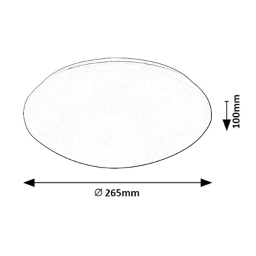 Rabalux - LED Plafon z czujnikiem LED/12W/230V IP44 4000K