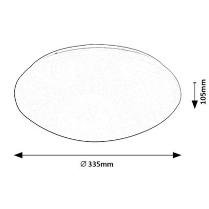 Rabalux - LED Plafon z czujnikiem LED/18W/230V IP44 4000K