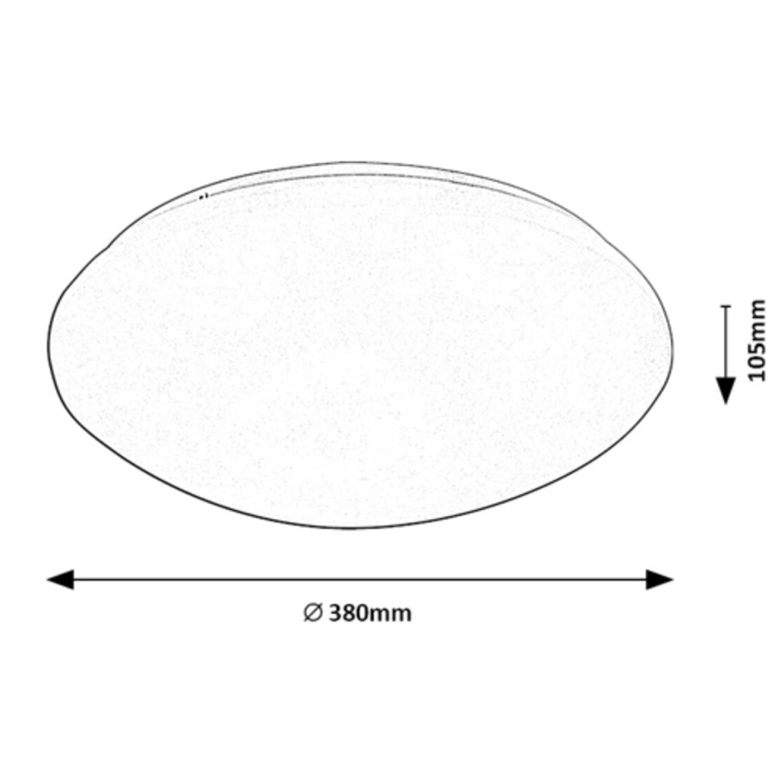 Rabalux - LED Plafon z czujnikiem LED/24W/230V IP44 4000K