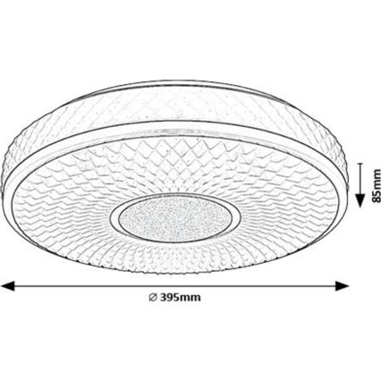 Rabalux - LED Plafon LED/24W/230V 4000K śr. 39 cm