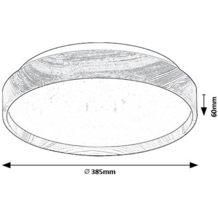 Rabalux - LED Plafon LED/24W/230V 3000K śr. 38 cm