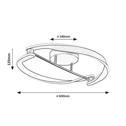 Rabalux - Oprawa sufitowa LED/40W/230V 3000K Ø 60 cm