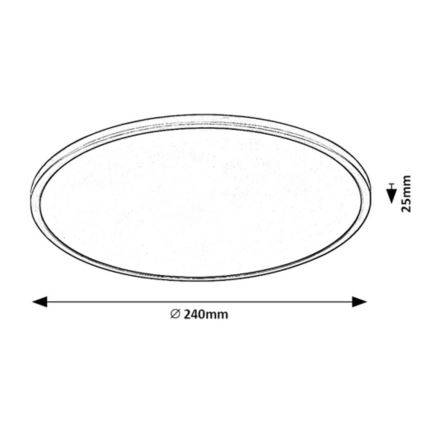 Rabalux - LED Plafon ściemnialny LED/15W/230V 3000K 24 cm