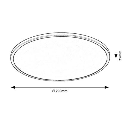 Rabalux - LED Plafon ściemnialny LED/18W/230V 3000K 29 cm