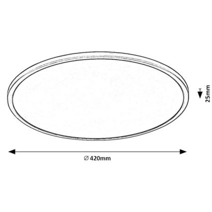 Rabalux - LED Plafon ściemnialny LED/22W/230V 3000K 42 cm