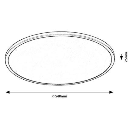 Rabalux - LED Plafon ściemnialny LED/36W/230V 3000K 54 cm