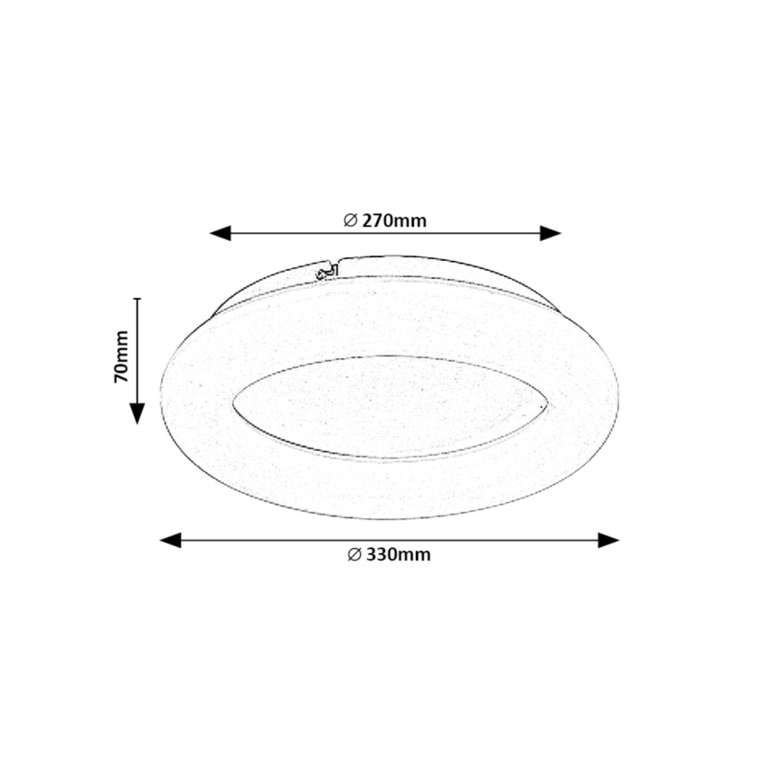 Rabalux - LED Plafon LED/24W/230V 4000K śr. 33 cm biały